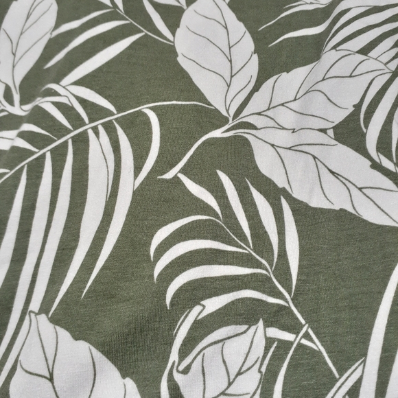 Lands' End Women's Maxi Skirt Green Floral Botanical Print Size Medium (10-12) - Picture 3 of 5